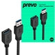 Prevo USB 3.0 Extension Cable 2m - OFC, Male to Female, 5Gbps Prevo USB 3.0 Extension Cable 2m - OFC, Male to Female, 5Gbps